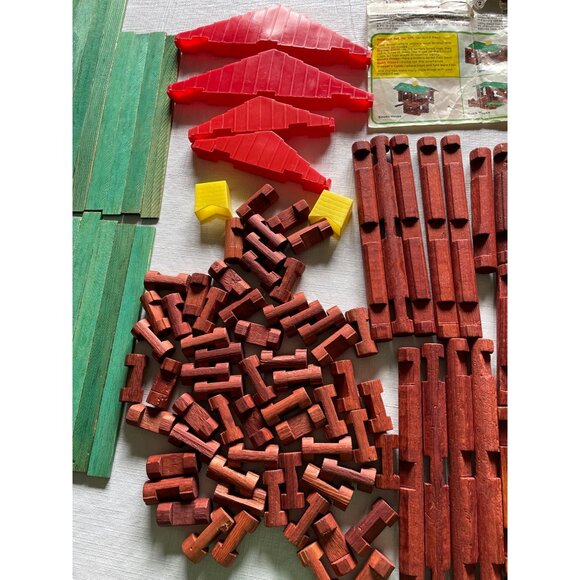 Vintage Lincoln Logs Frontierman Set Playskool 1974 Edition Original Box - Picture 11 of 16